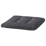 IKEA POÄNG (ИКЕА ПОЭНГ) — Подушка для пуфа-подставки, Гуннаред тёмно-серый 55x50 см — фото 1