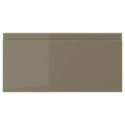 IKEA VOXTORP (ИКЕА ВОКСТОРП) — Фасад ящика, глянцевый тёмный серо-коричневый 40х20 см