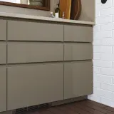 IKEA VOXTORP (ИКЕА ВОКСТОРП) — Фасад ящика, глянцевый тёмный серо-коричневый 40х20 см — фото 3