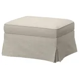 IKEA EKTORP (ИКЕА ЕКТОРП) — Чехол на подставку для ног, Киланда светло-бежевый — фото 2