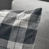 IKEA SVAMPFLY (ИКЕА СВАМПФЛИ) — Наволочка декоративная, антрацит 50x50 см — фото 5