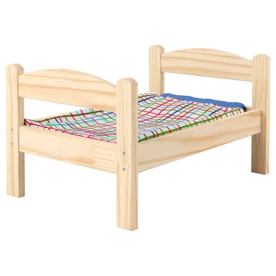 IKEA DUKTIG (ИКЕА ДУКТИГ) — Кроватка для кукол, сосна/разноцветная
