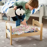 IKEA DUKTIG (ИКЕА ДУКТИГ) — Кроватка для кукол, сосна/разноцветная — фото 3
