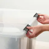 IKEA SAMLA (ИКЕА САМЛА) — Клипса для крепления контейнера 55/130 л, черная — фото 2