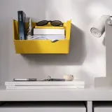 IKEA FODERTRÅG (ИКЕА ФОДЕРТРОГ) — Органайзер для стола/стены, ярко-желтый 25x18x15 см — фото 2