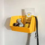 IKEA FODERTRÅG (ИКЕА ФОДЕРТРОГ) — Органайзер для стола/стены, ярко-желтый 25x18x15 см — фото 5