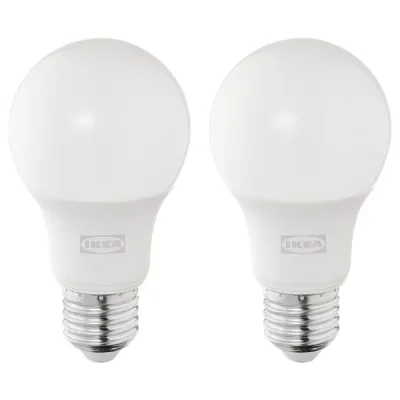 IKEA SOLHETTA (ИКЕА СОЛХЕТТА) — Лампа светодиодная E27 470 люмен, шар опаловый белый