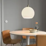 IKEA SOLHETTA (ИКЕА СОЛХЕТТА) — Лампа светодиодная E27 470 люмен, шар опаловый белый — фото 2