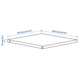 IKEA ALTARLIDEN (ИКЕА АЛТАРЛИДЕН) — Полка, белая 40x42 см — фото 2