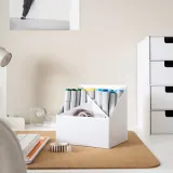 IKEA FJÄDERHARV (ИКЕА ФЙЭДЕРХАРВ) — Органайзер для стола, белый 16x16 см — фото 2