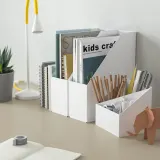 IKEA FJÄDERHARV (ИКЕА ФЙЭДЕРХАРВ) — Органайзер для стола, белый 16x16 см — фото 3