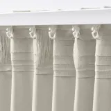 IKEA KORGMOTT (ИКЕА КОРГМОТТ) — Шторы блэкаут, пара, бежевый/на ленте 145x300 см — фото 4