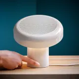 IKEA BLOMPRAKT (ИКЕА БЛОМПРАКТ) — Лампа с Bluetooth-колонкой, бежевая — фото 7