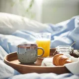 IKEA GLADELIG (ИКЕА ГЛАДЕЛИГ) — Кружка, бежево-зелёная 37 сл — фото 2
