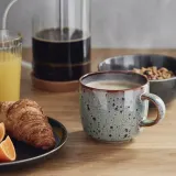 IKEA GLADELIG (ИКЕА ГЛАДЕЛИГ) — Кружка, бежево-зелёная 37 сл — фото 3