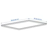 IKEA KUGGIS (ИКЕА КУГГИС) — Крышка, светло-серая 37x54 см — фото 5