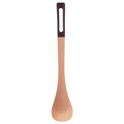 IKEA KNORRHANE (ИКЕА КНОРРХАНЕ) — Ложка для готовки, светло-оранжевая/тёмно-красная 33 см