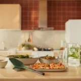 IKEA KNORRHANE (ИКЕА КНОРРХАНЕ) — Ложка-шумовка, тёмно-зелёная/антрацит 34 см — фото 6