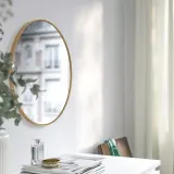 IKEA LINDBYN (ИКЕА ЛИНДБИН) — Зеркало, золотистый цвет 50 см — фото 4