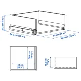 IKEA KNIVSHULT (ИКЕА КНИВСХУЛТ) — Ящик высокий, тёмно-серый 60x60 см — фото 4
