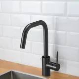 IKEA ÄLMAREN (ИКЕА ЭЛМАРЕН) — Смеситель для кухни с выдвижным изливом, чёрный — фото 2