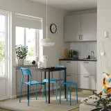 IKEA MARIUS (ИКЕА МАРИУС) — Табурет, синий 45 см — фото 2