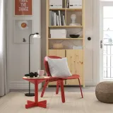 IKEA GRIMSARBO (ИКЕА ГРИМСАРБО) — Столик, сосновая фанера/ярко-красный — фото 2
