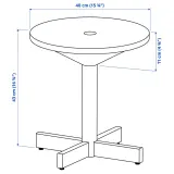 IKEA GRIMSARBO (ИКЕА ГРИМСАРБО) — Столик, сосновая фанера/ярко-красный — фото 8