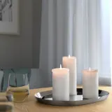 IKEA PRAKTAND (ИКЕА ПРАКТАНД) — Подставка под свечу, нерж. сталь 35х26 см — фото 2