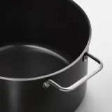 IKEA GULDÖRING (ИКЕА ГУЛДЁРИНГ) — Кастрюля с крышкой, антипригарное покрытие/нержавеющая сталь чёрно-серая 5 л — фото 2