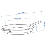 IKEA GULDÖRING (ИКЕА ГУЛДЁРИНГ) — Сковорода, антипригарное покрытие/нержавеющая сталь чёрно-серая 32 см — фото 5