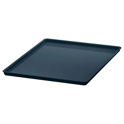 IKEA KUGGIS (ИКЕА КУГГИС) — Крышка, чёрно-синяя 26х35 см