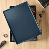 IKEA KUGGIS (ИКЕА КУГГИС) — Крышка, чёрно-синяя 26х35 см — фото 2