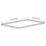 IKEA KUGGIS (ИКЕА КУГГИС) — Крышка, чёрно-синяя 26х35 см — фото 7