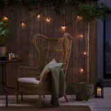 IKEA UTSUND (ИКЕА УТСУНД) — Гирлянда светодиодная, 12 лампочек, для улицы/на батарейках чёрная — фото 2