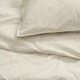 IKEA SOLFIBBLA (ИКЕА СОЛФИББЛА) — Пододеяльник и наволочка, белый бежевый/полоска 150х200/50х60 см — фото 2