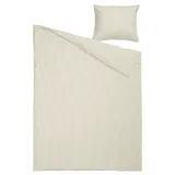 IKEA SOLFIBBLA (ИКЕА СОЛФИББЛА) — Пододеяльник и наволочка, белый бежевый/полоска 150х200/50х60 см — фото 5