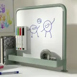 IKEA RELATERA (ИКЕА РЕЛАТЕРА) — Доска белая/магнитная, светлый серо-зелёный — фото 3