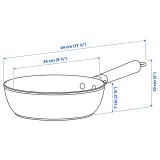 IKEA PUCKELLAX (ИКЕА ПУКЕЛЛАКС) — Сковорода, антипригарное покрытие 24 см — фото 4