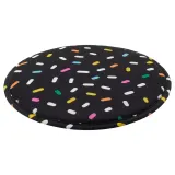 IKEA PUGGEHATT (ИКЕА ПУГГЕХАТТ) — Подушка на стул, узор в горошек/круглая — фото 1