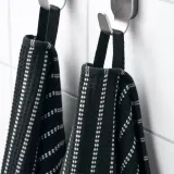 IKEA BROKGINST (ИКЕА БРОКГИНСТ) — Банное полотенце, чёрный 70х140 см — фото 3