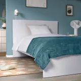 IKEA TRATTVIVA (ИКЕА ТРАТТВИВА) — Покрывало, тёмный серо-синий 150х250 см — фото 3