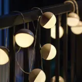 IKEA SOLVINDEN (ИКЕА СОЛВИНДЕН) — Гирлянда LED, 12 лампочек, на солнечной батарее/бежевый белый — фото 2