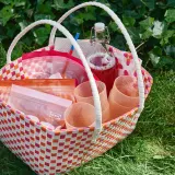 IKEA TOFSAND (ИКЕА ТОФСАНД) — Корзина для пикника, разноцветная 40x28x21 см — фото 2
