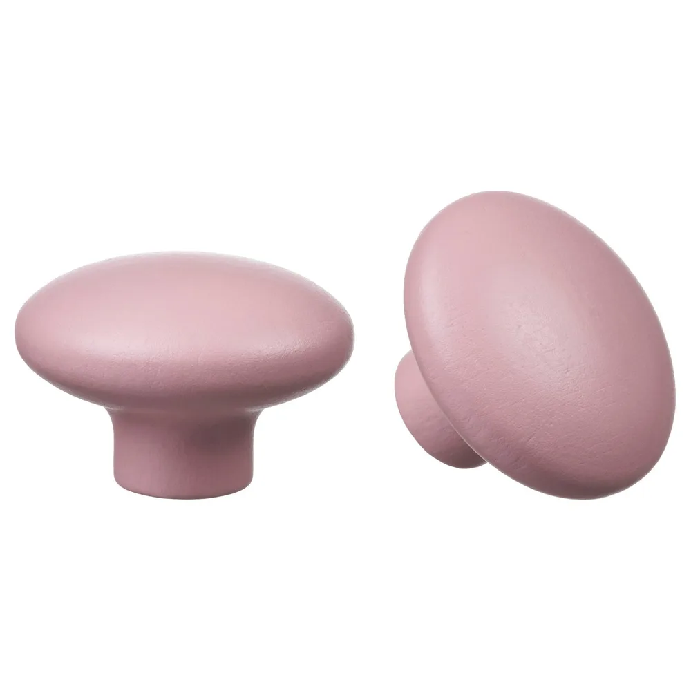 IKEA PLOCKAR (ИКЕА ПЛОКАР) — Ручка-кнопка, бледно-розовая 49 мм