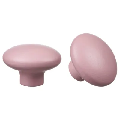 IKEA PLOCKAR (ИКЕА ПЛОКАР) — Ручка-кнопка, бледно-розовая 49 мм