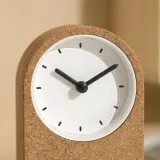 IKEA FLODKRÄFTA (ИКЕА ФЛОДКРЭФТА) — Часы, пробка белый 8x15x4 см — фото 5