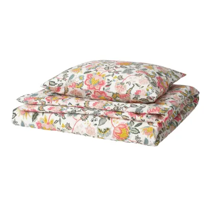 IKEA DAGGSALVIA (ИКЕА ДАГГСАЛВИА) — Пододеяльник и наволочка, разноцветный/цветочный узор 150x200/50x60 см