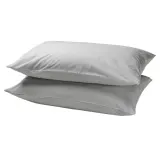 IKEA DVALA (ИКЕА ДВАЛА) — Наволочка, серая 50x60 см — фото 1