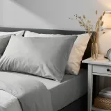 IKEA DVALA (ИКЕА ДВАЛА) — Наволочка, серая 50x60 см — фото 3